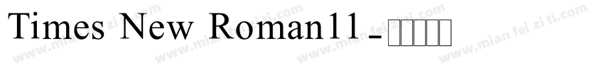 Times New Roman11字体转换